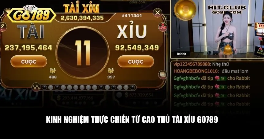 Kinh nghiệm thực chiến từ cao thủ tài xỉu Go789